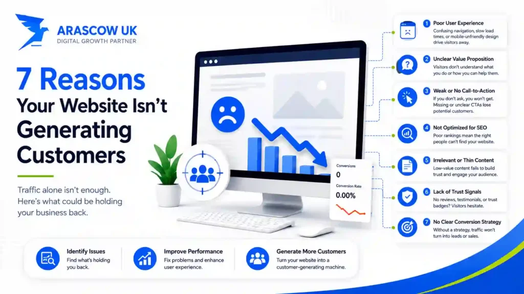 7 Reasons Your Website Isn't Generating Customers